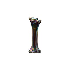 Small Retro Posy Vase, English, Carnival Glass, Decorative, Flower, circa 1950