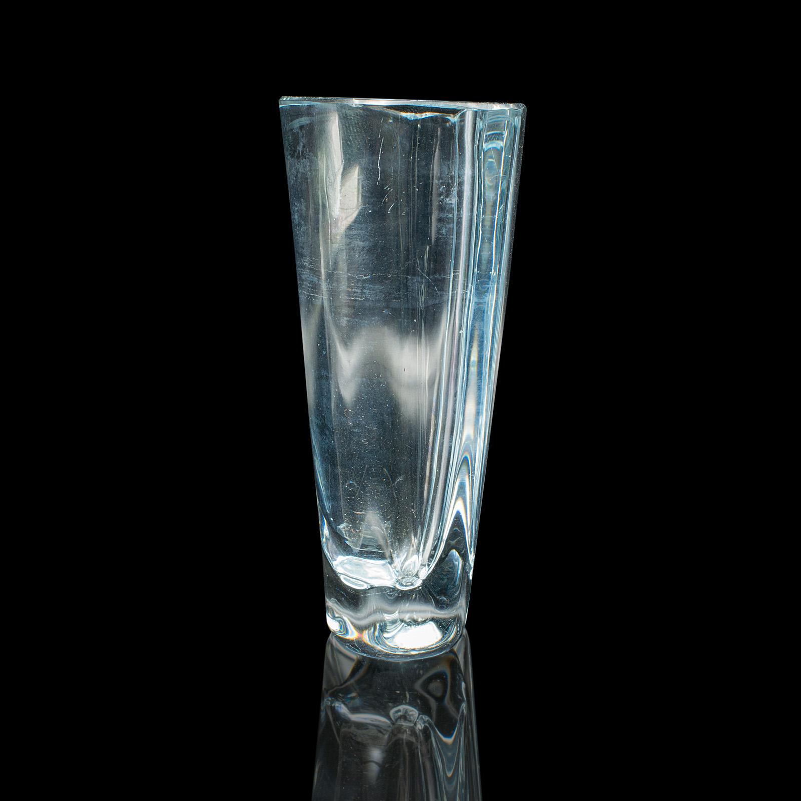 Petit vase Posy suédois, scandinave, verre d'art, pot à fleurs, Art Déco Bon état - En vente à Hele, Devon, GB