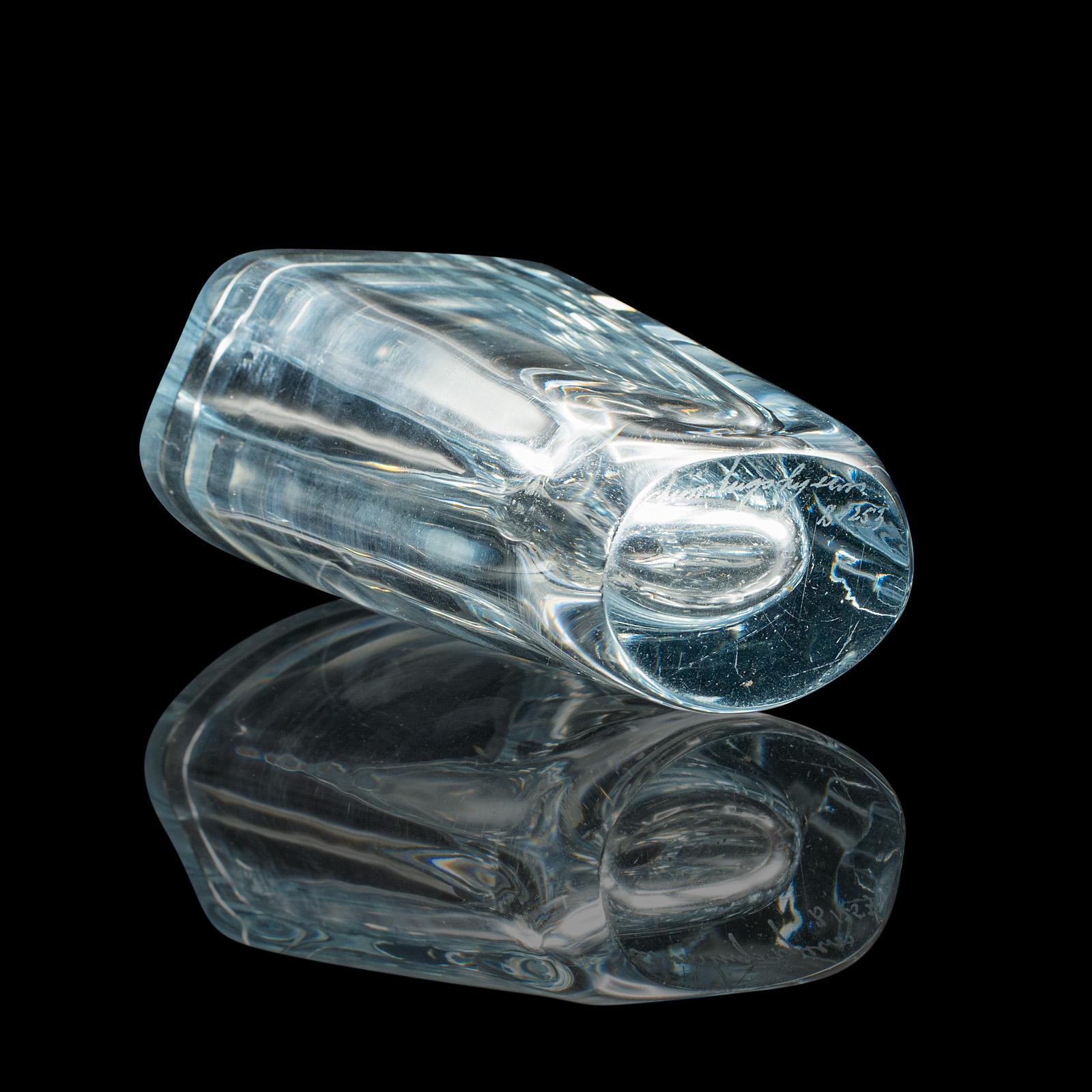Petit vase Posy suédois, scandinave, verre d'art, pot à fleurs, Art Déco en vente 1