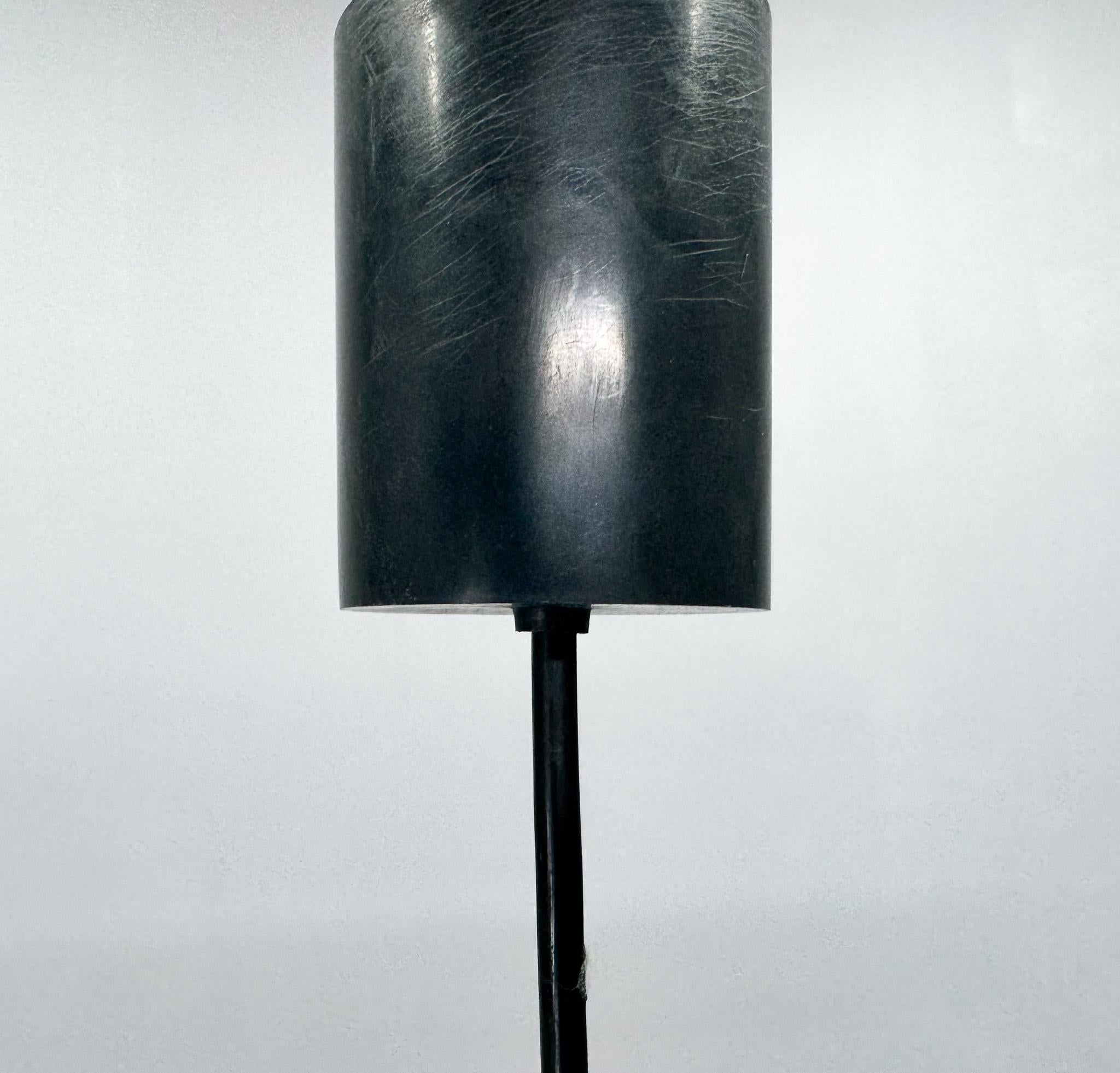 Piccola lampada a sospensione in vetro pressato vintage, Cecoslovacchia in vendita 3