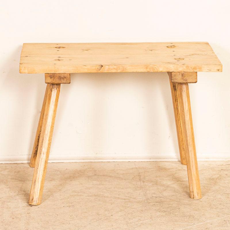 Hungarian Small Vintage Rustic Coffee Table Side Table