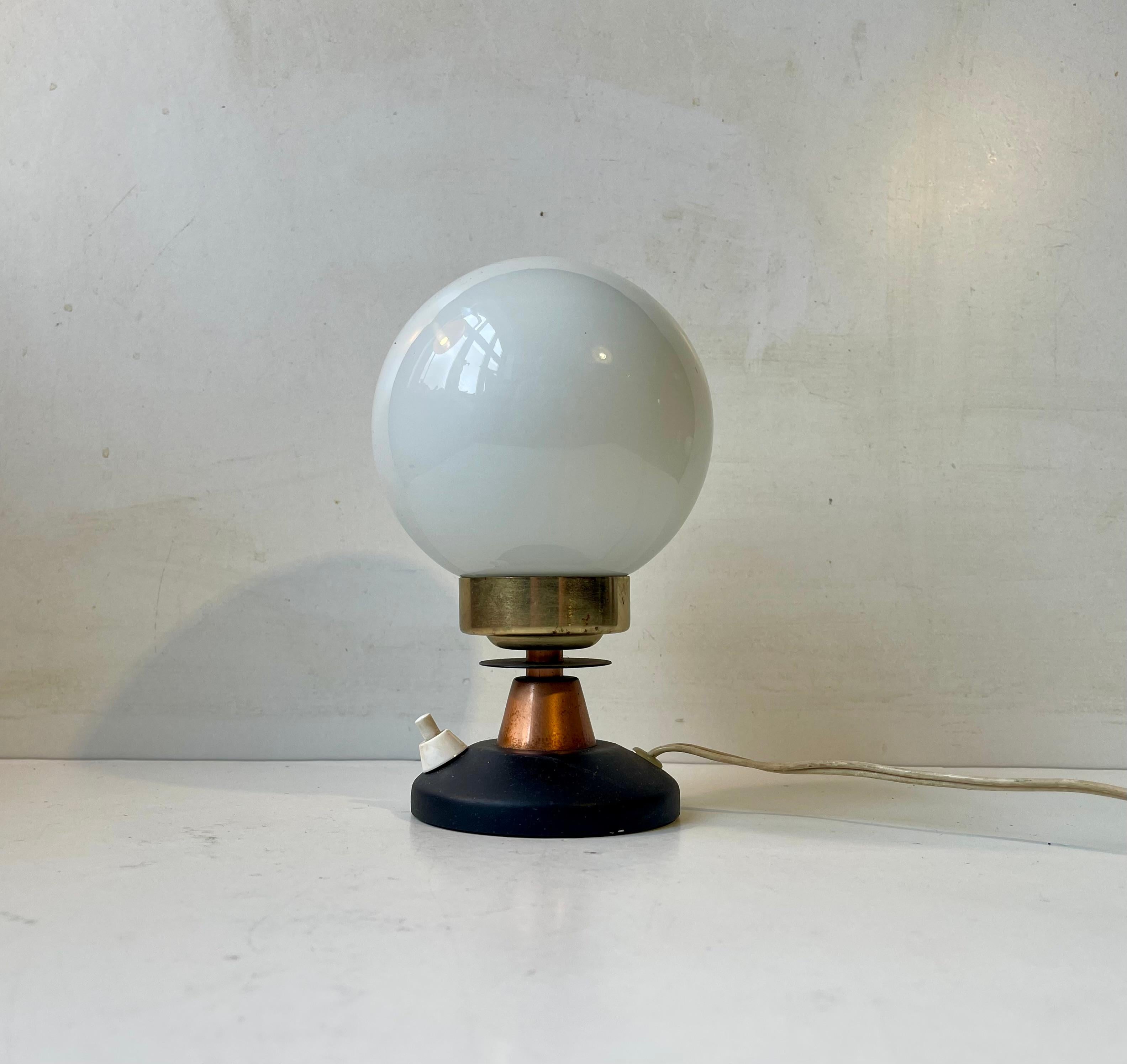 20th Century Small Vintage Scandinavian Space Bug Table Light by Voss, 1960s For Sale