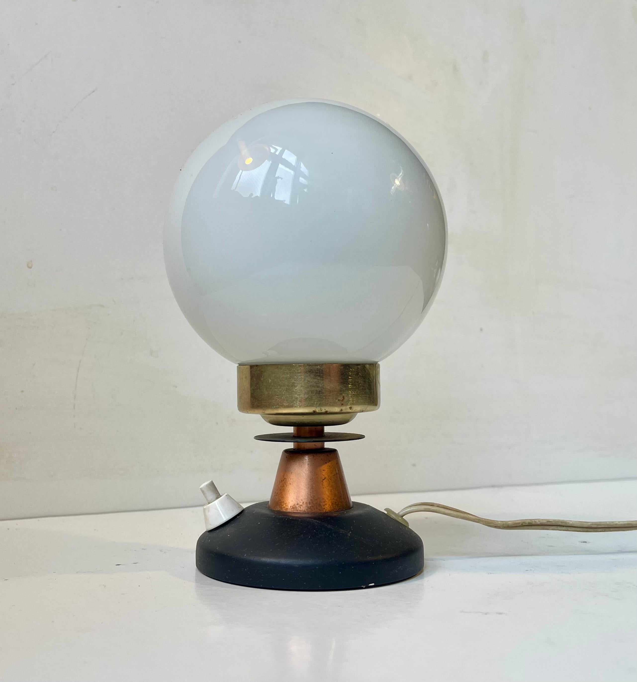 Small Vintage Scandinavian Space Bug Table Light by Voss, 1960s For Sale 2