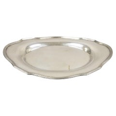 Small Retro Silver Plated English Edwardian Style 10" Oval Trinket Dish Tray