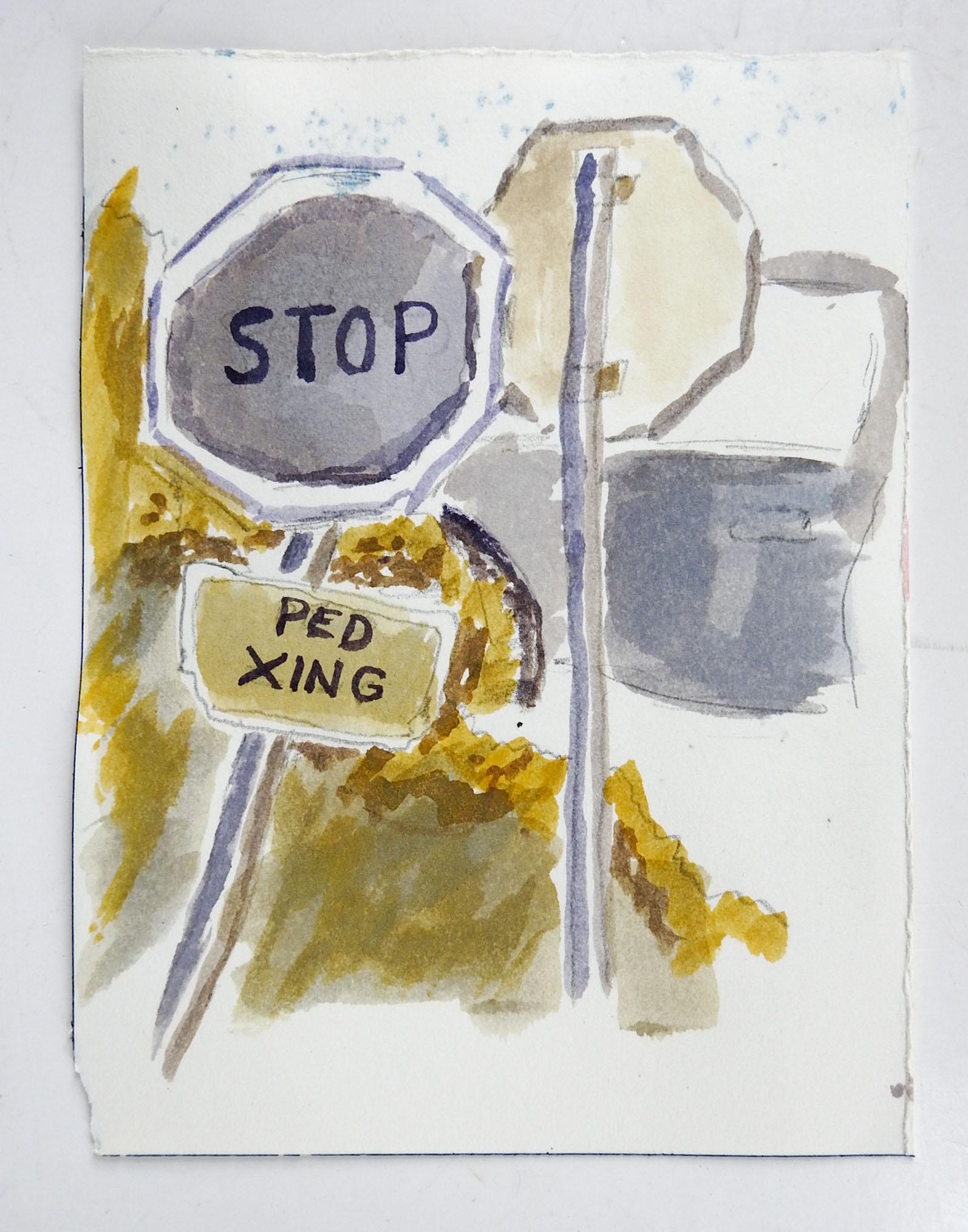 stop sign painting