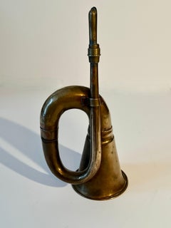 Small Vintage Style Brass Bulb Horn