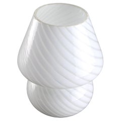 Small Vintage Swirl Table Lamp in Murano Glass, 1970s