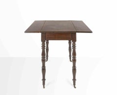 Mid-Century Modern Mahogany Side Table, Italy, Openable Design, 72 cm