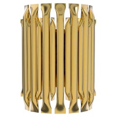 Small Wall Light with Brass Finish