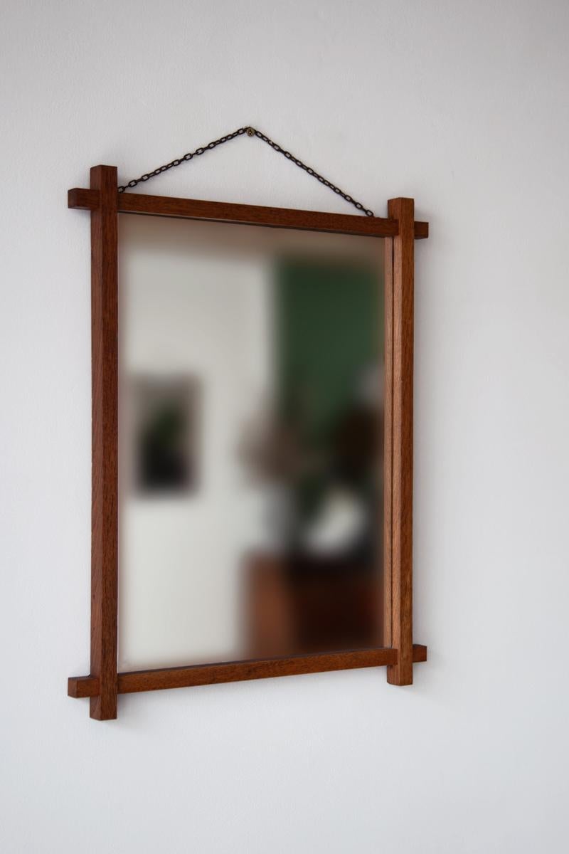 A pleasing Swedish wall mirror, designed and produced by Fröseke.
