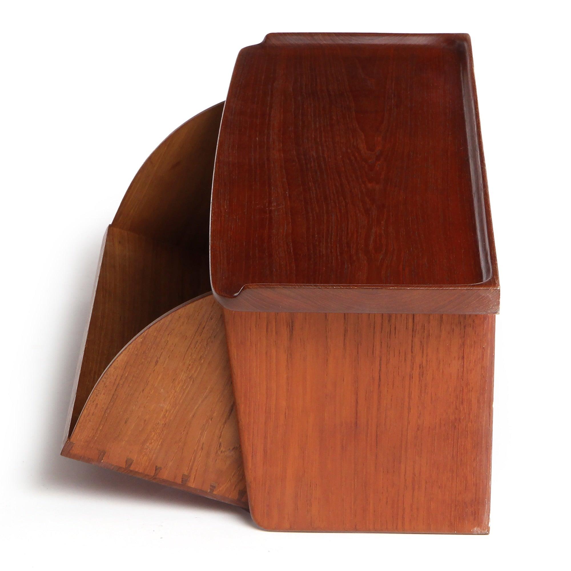 Danish Small Wall Mount Teak Cabinet
