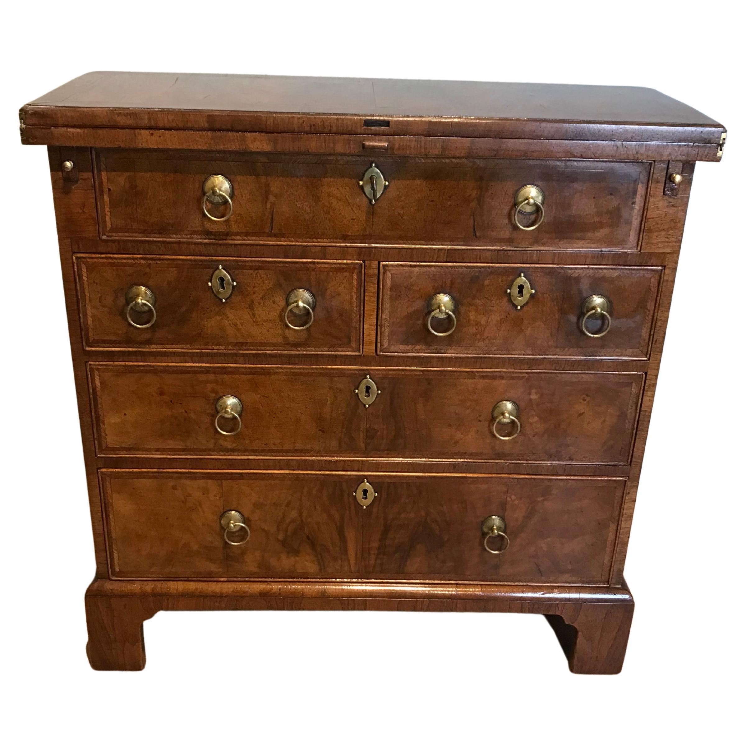 Small Walnut Bachelors Chest
