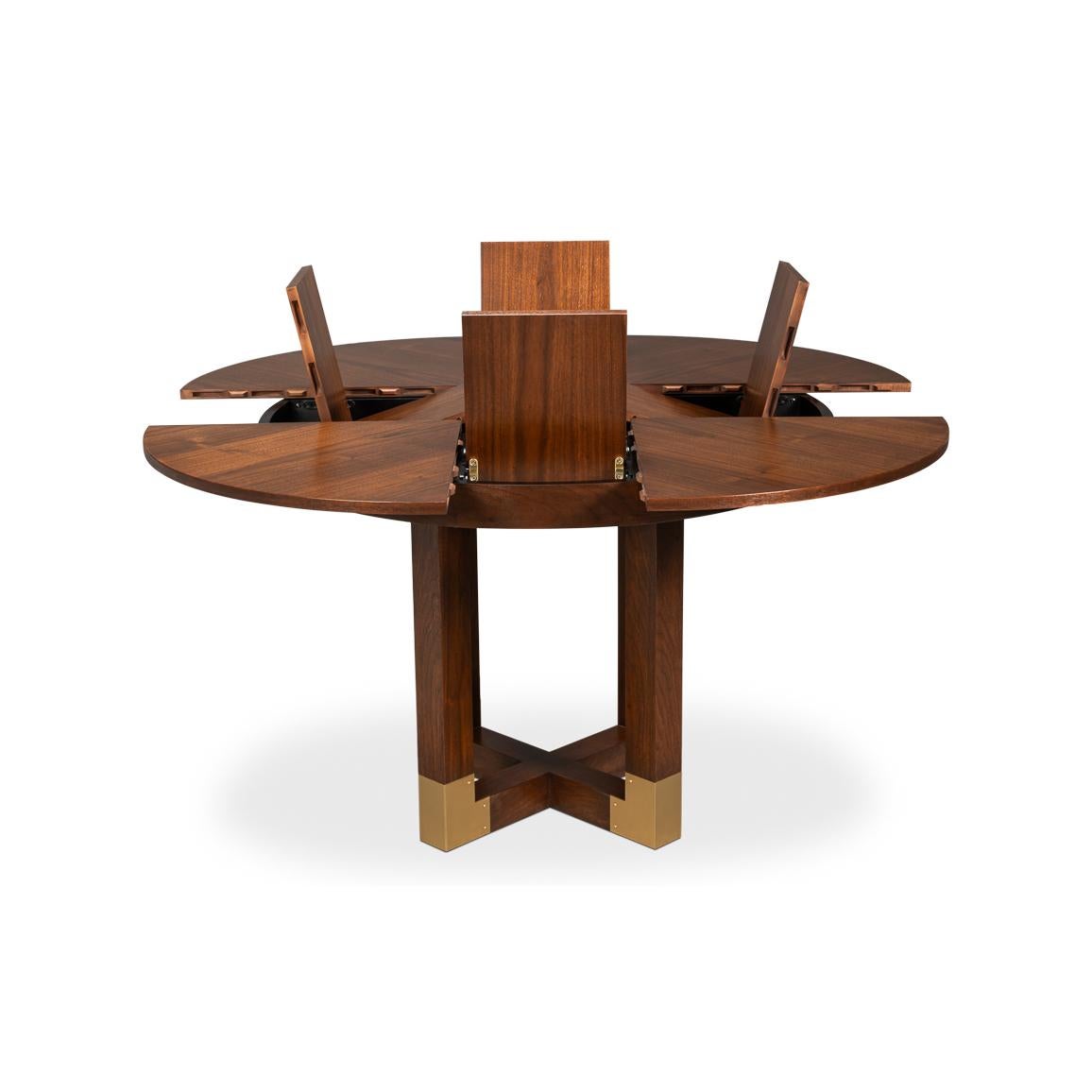 Small Walnut Dining Table In New Condition For Sale In Westwood, NJ