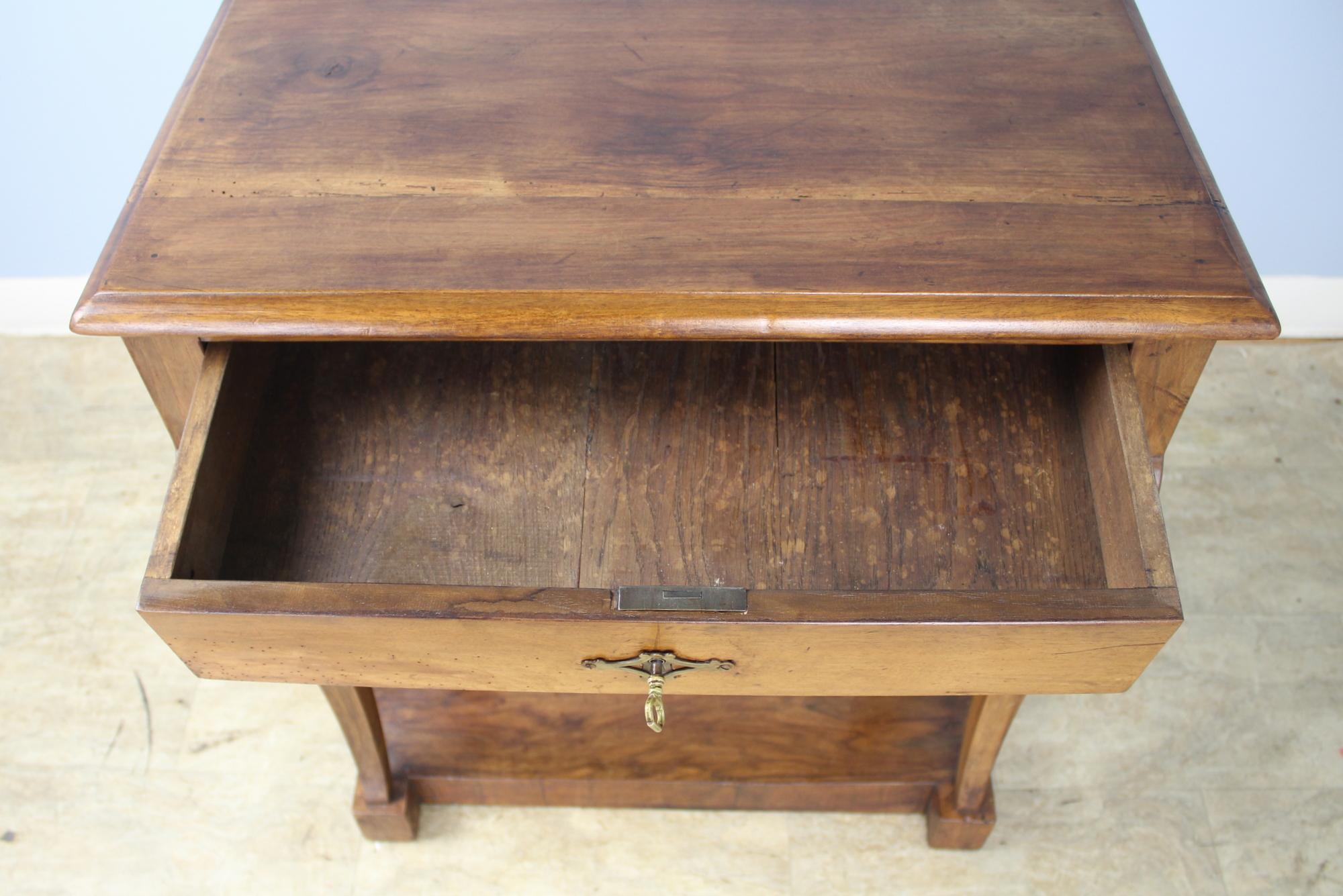 Small Walnut Louis Philippe Console Table 4