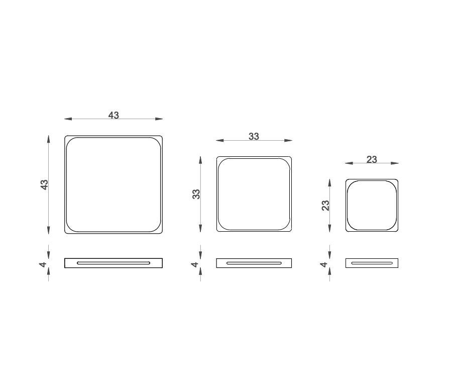Square Tray by Gisela Simas: Modern Form, Versatile Function In New Condition For Sale In Petrópolis´, RJ