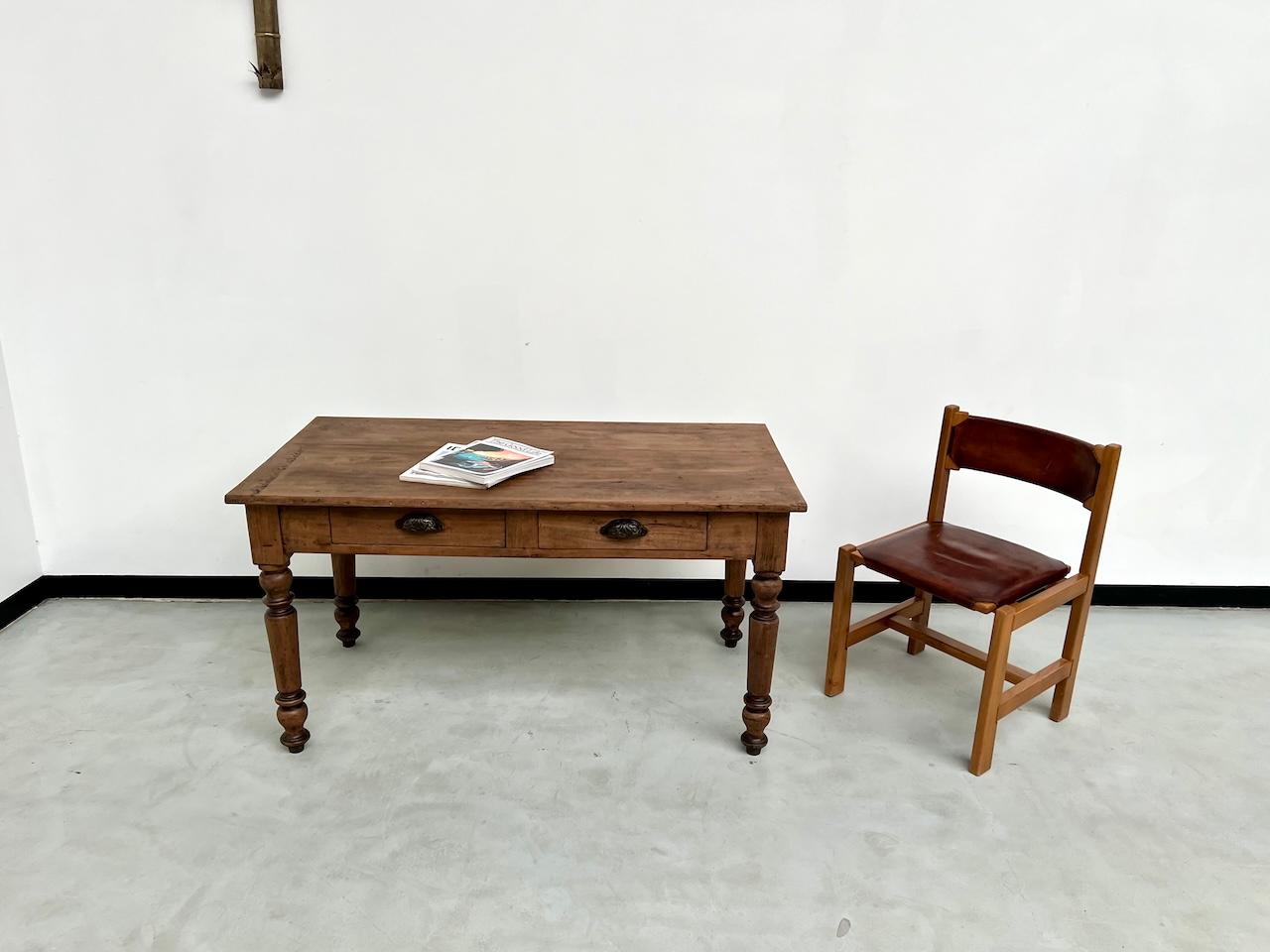 Small walnut table or desk, France, circa 1900 3