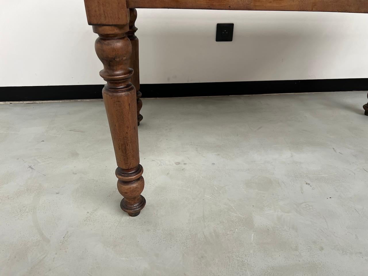 Small walnut table or desk, France, circa 1900 5