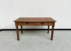 Small walnut table or desk, France, circa 1900