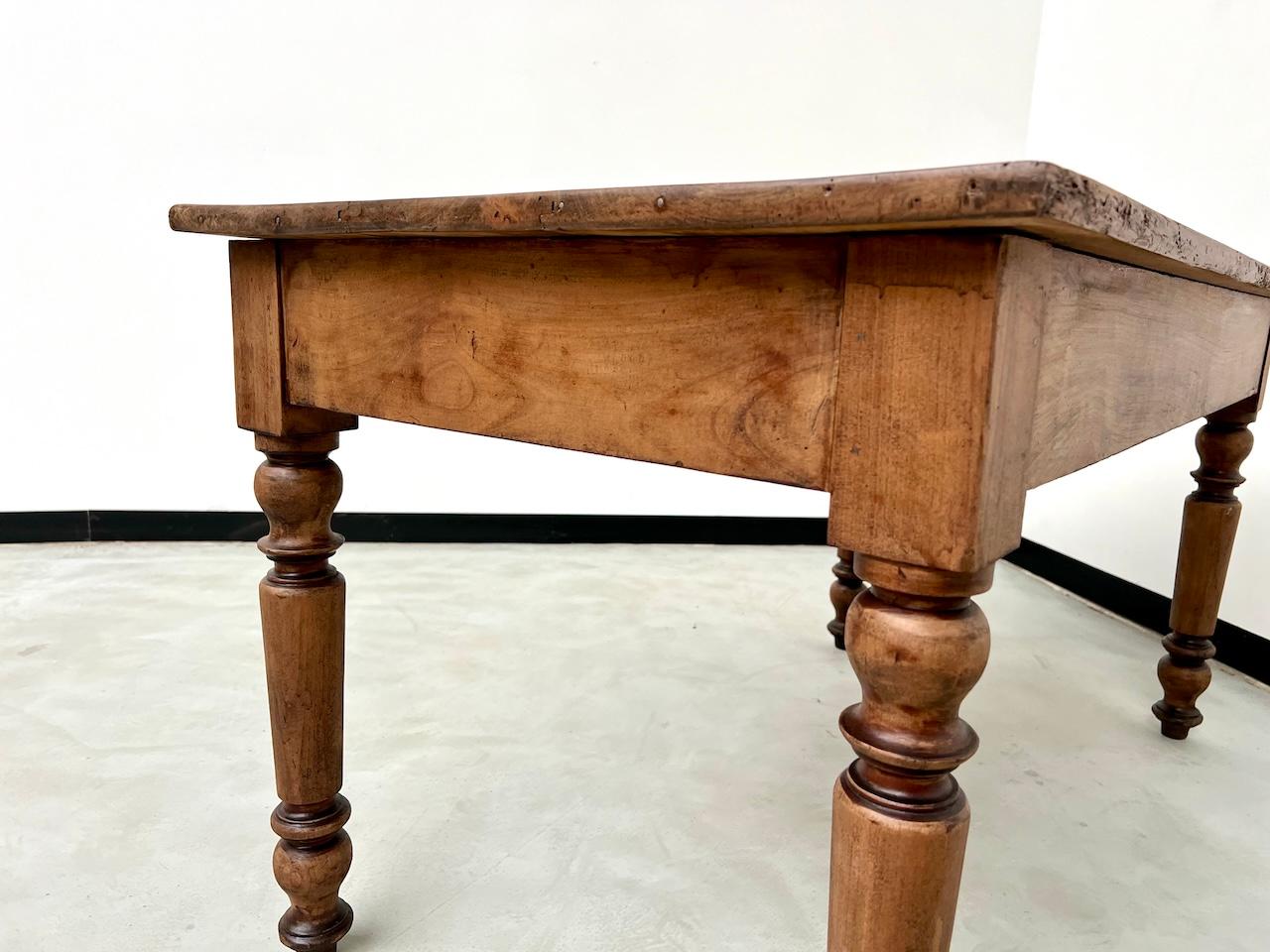 Small walnut table or desk, France, circa 1900 13