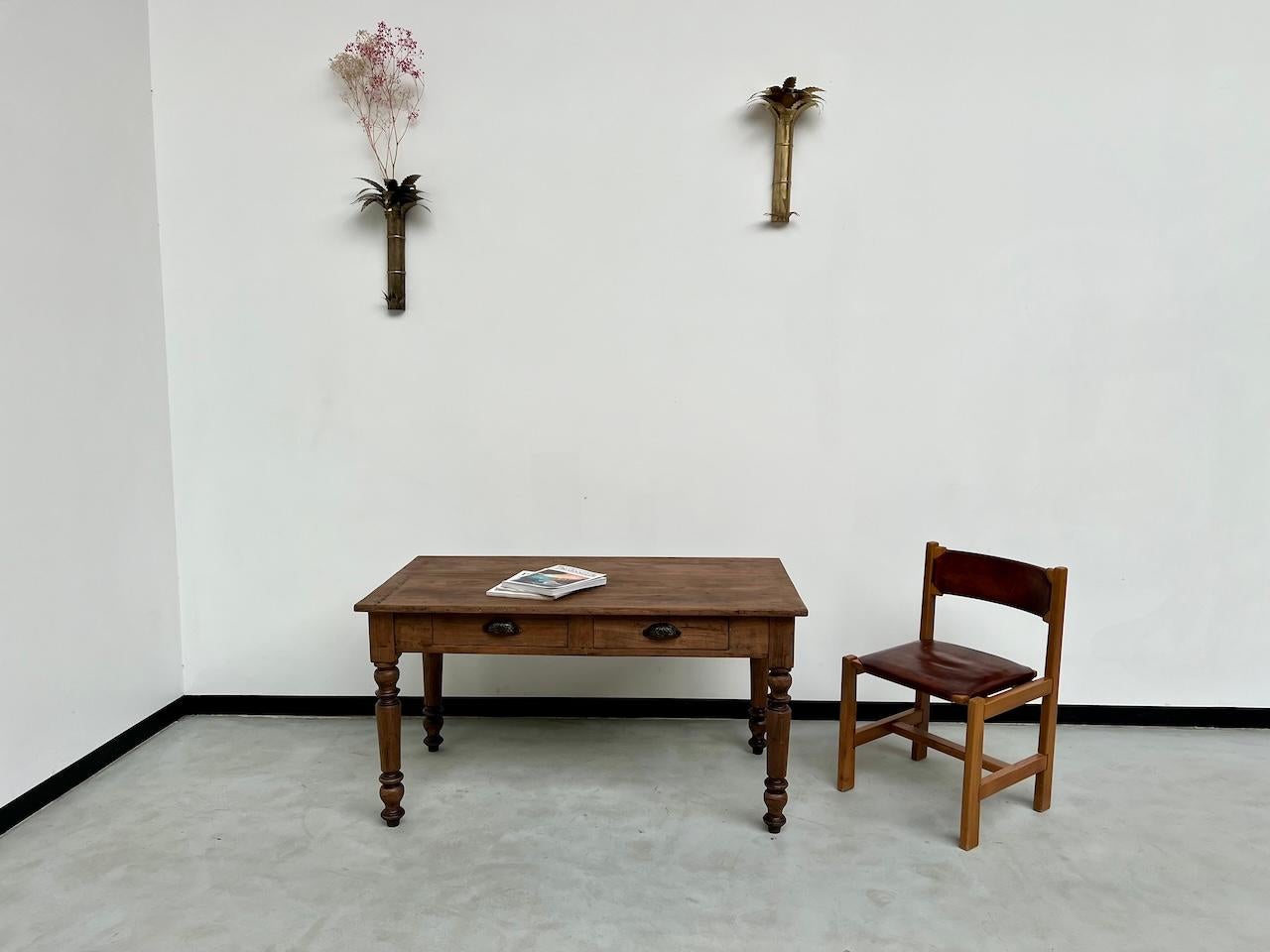 Small walnut table or desk, France, circa 1900 2