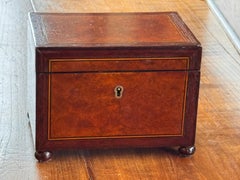 Small Walnut Tea Caddy