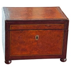 Small Walnut Tea Caddy