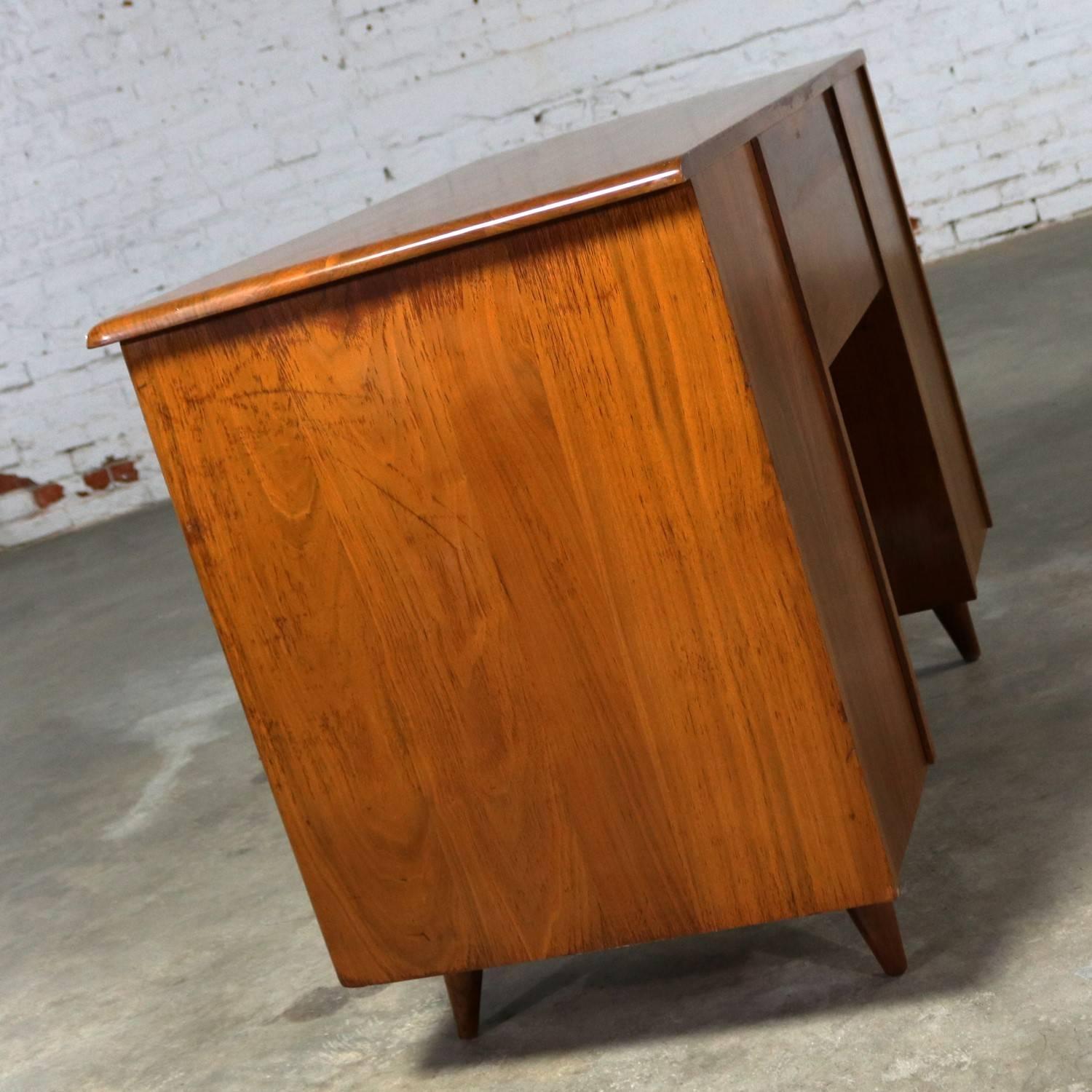 Small Walnut Writing Desk in the Manner of Carl Bissman 1