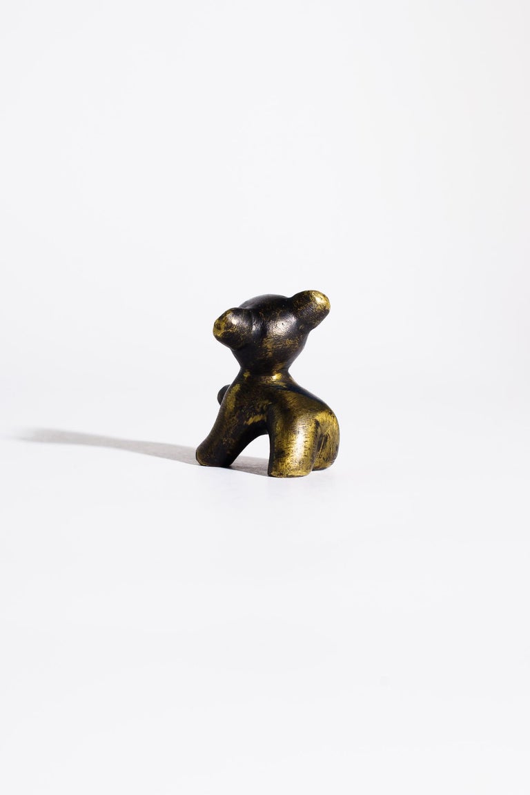 Mid-Century Modern Small Walter Bosse Bear Figurine Around 1950s