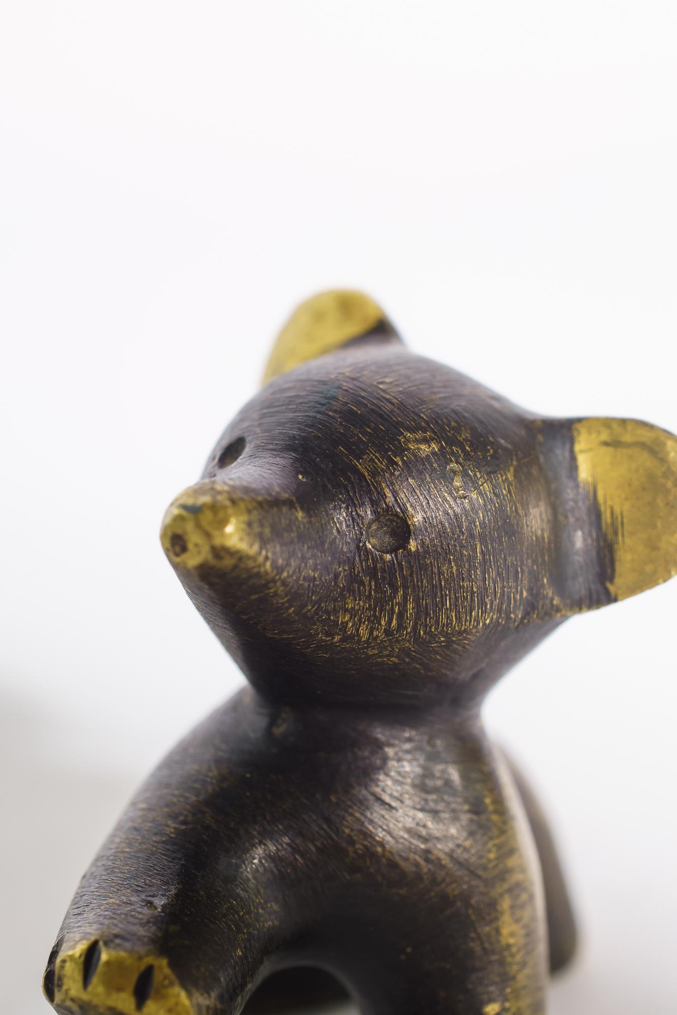 Mid-Century Modern Small Walter Bosse Bear Figurine Around 1950s