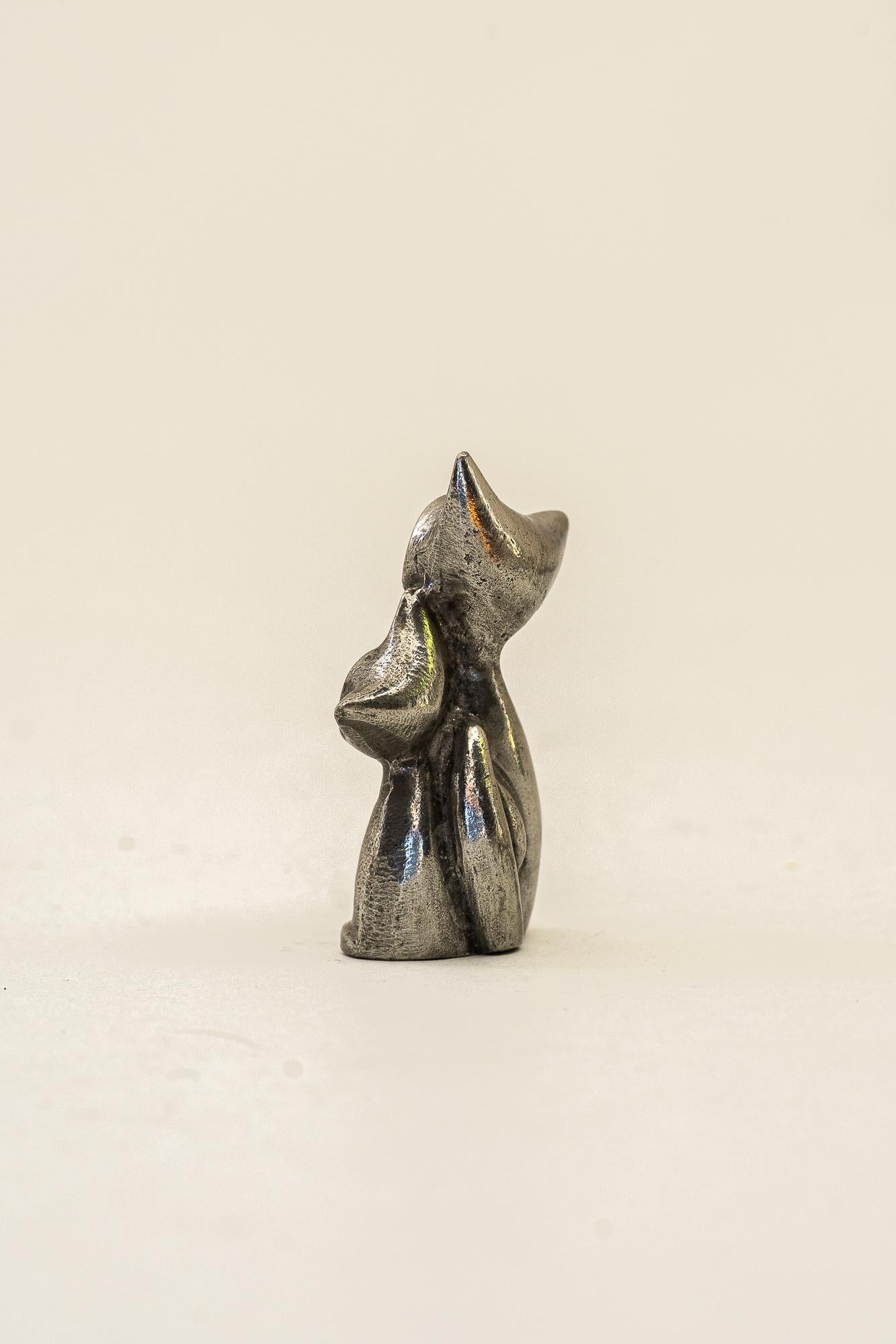 Mid-Century Modern Small Walter Bosse Cat Figurine Around 1950s, 'Marked' For Sale