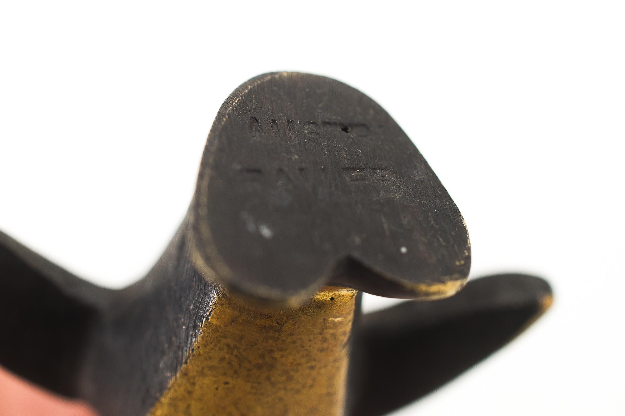Noirci Petite figurine de pingouin Walter Bosse Vienne vers les années 1950 ' Marquée ' en vente