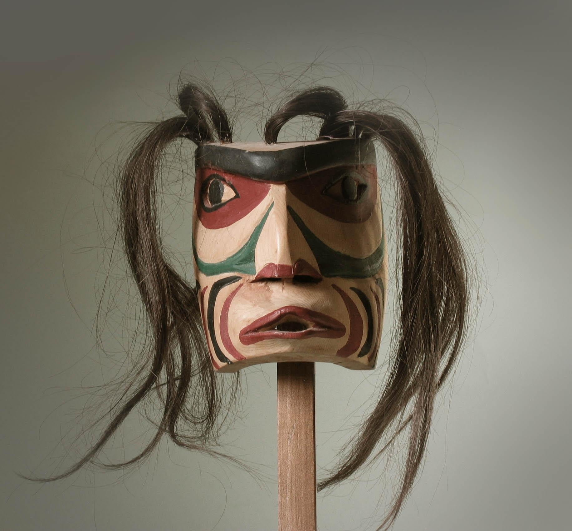 red indian mask