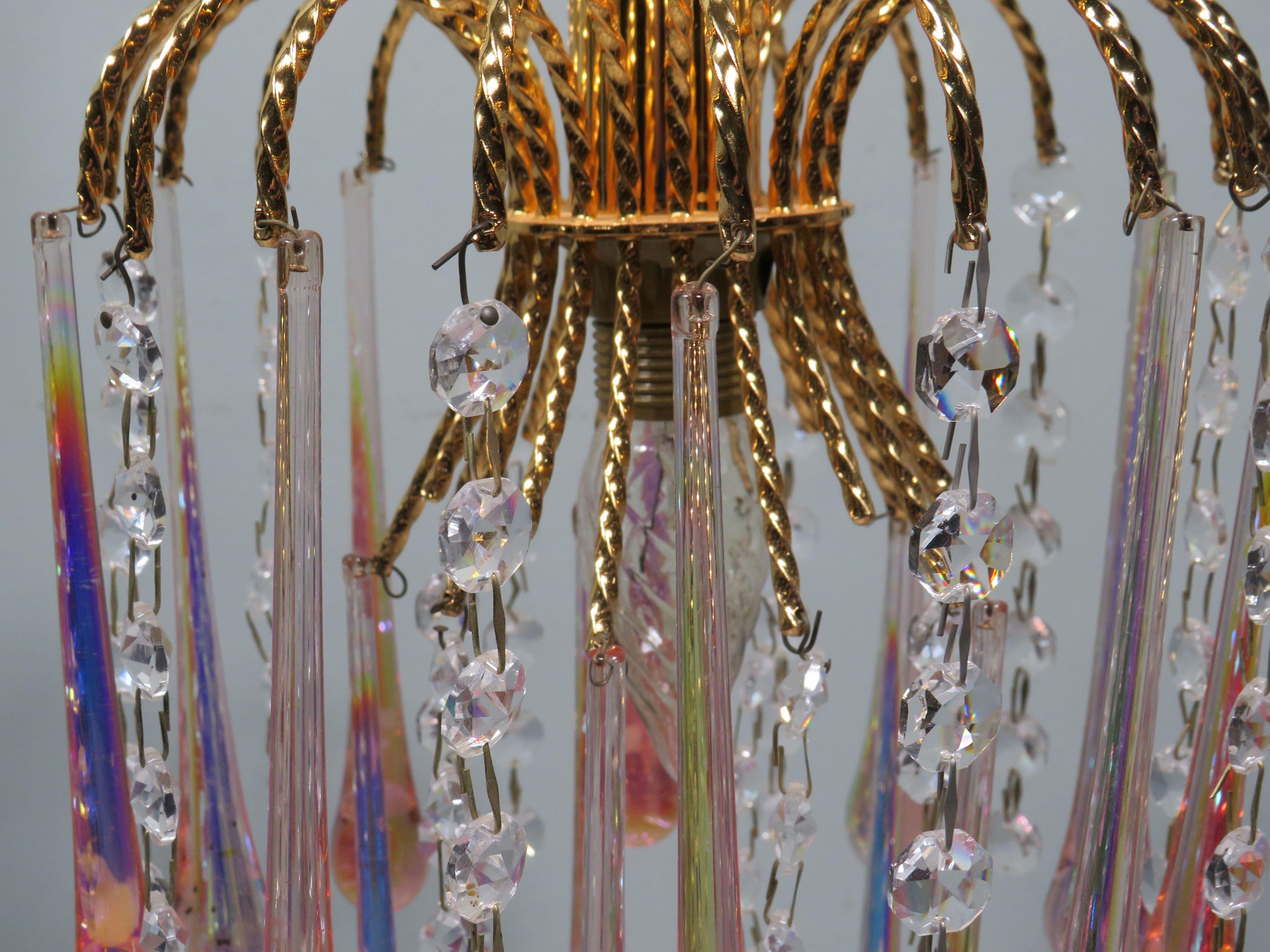 Small Waterfall Murano Pendant, 1960-1970 In Good Condition In Herentals, BE