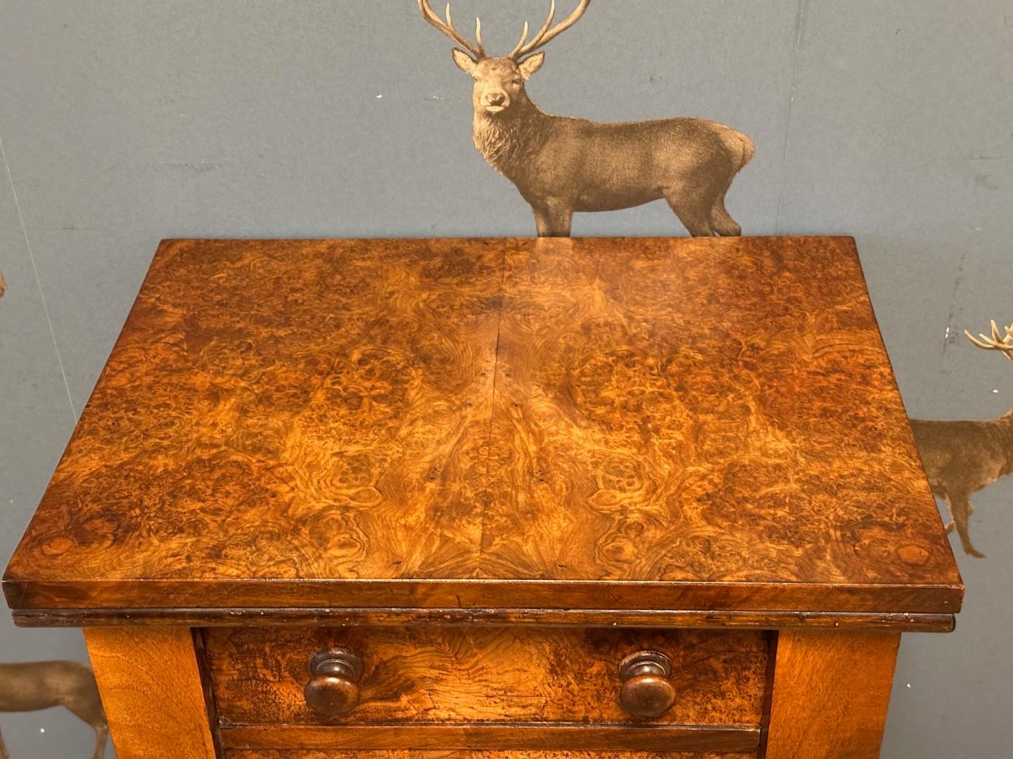 British Small Wellington chest of drawers For Sale