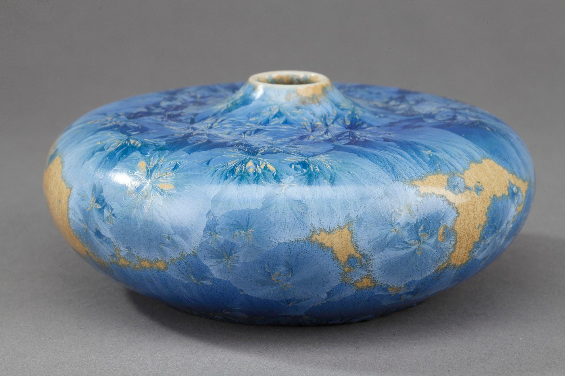 Kleine Vase aus Vallauris-Keramik, von Serafino Ferraro  im Angebot 5