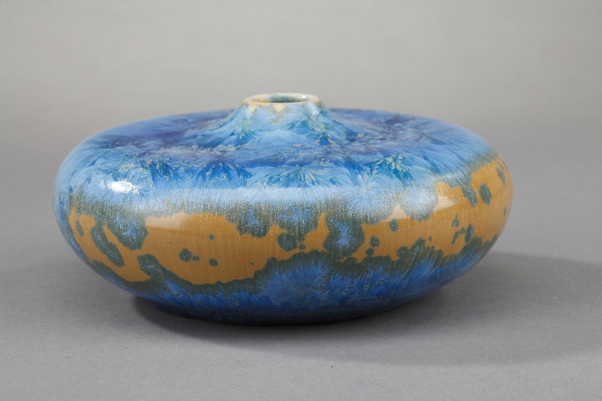 Kleine Vase aus Vallauris-Keramik, von Serafino Ferraro  im Angebot 1