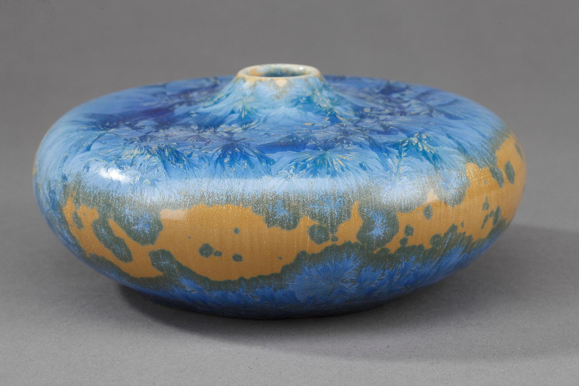 Kleine Vase aus Vallauris-Keramik, von Serafino Ferraro  im Angebot 2