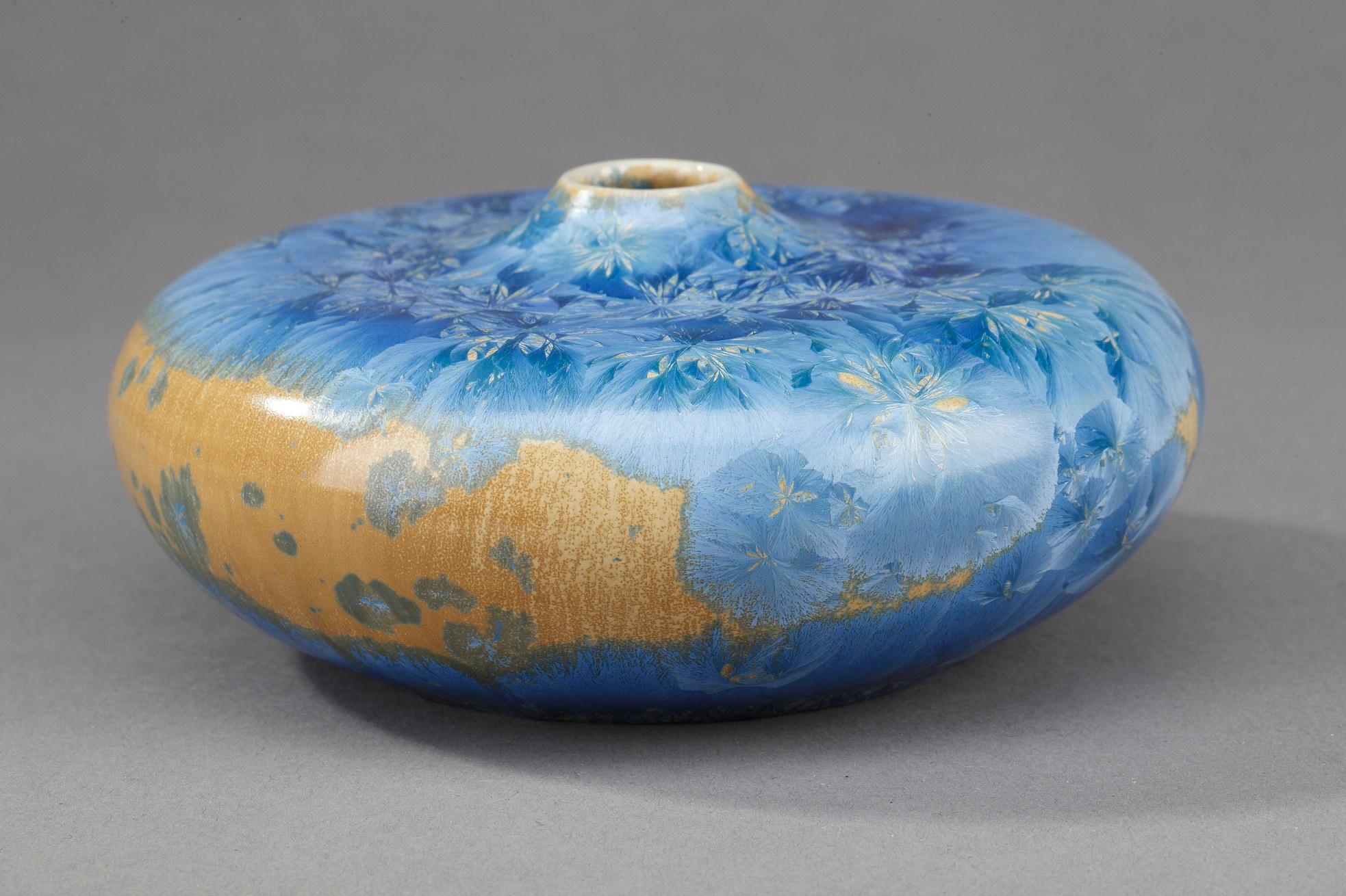 Kleine Vase aus Vallauris-Keramik, von Serafino Ferraro  im Angebot 4