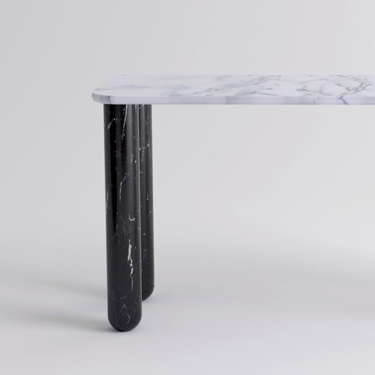 Modern Small White and Black Marble 