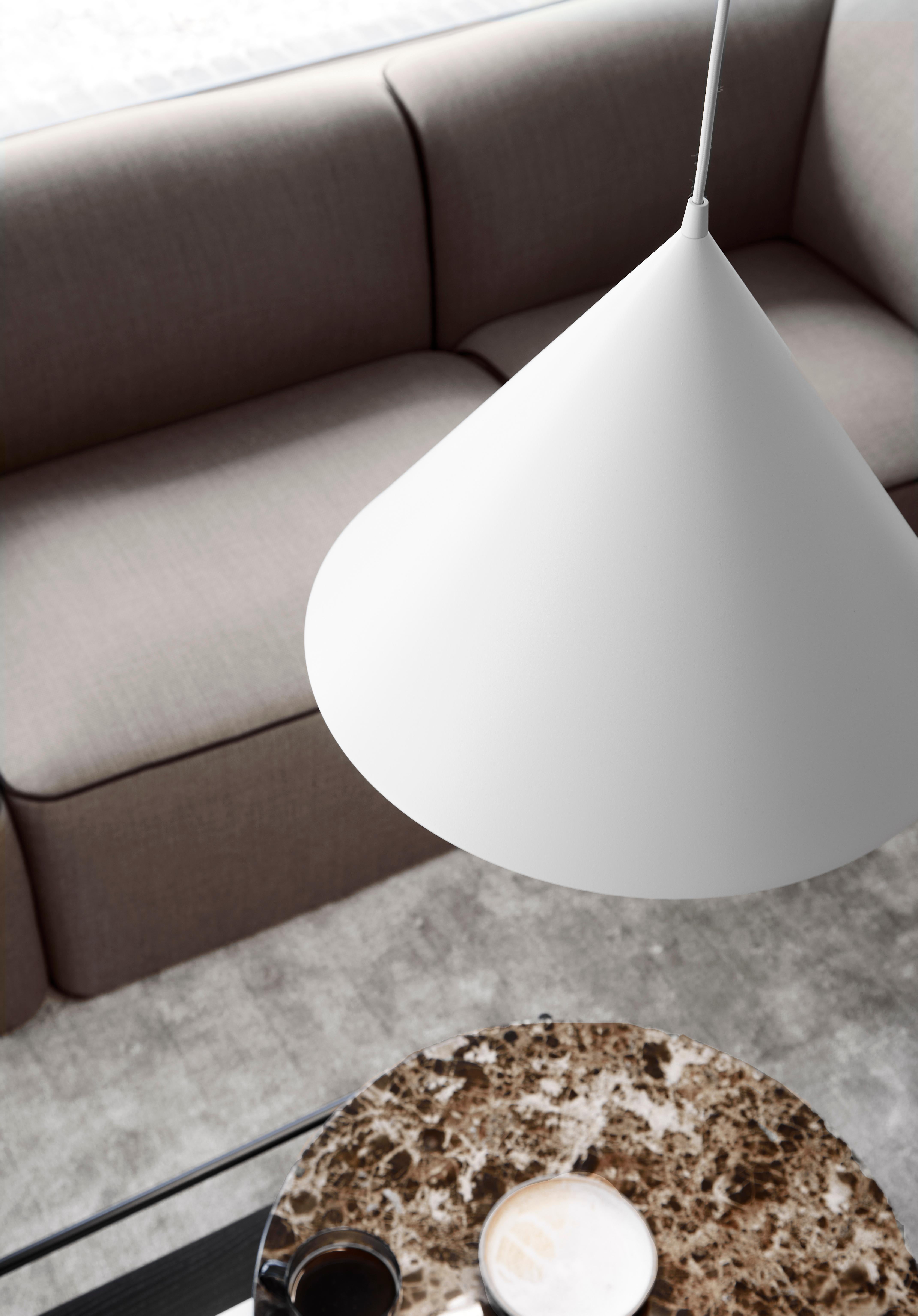Lampada a sospensione anulare bianca piccola di Studio A in vendita 1