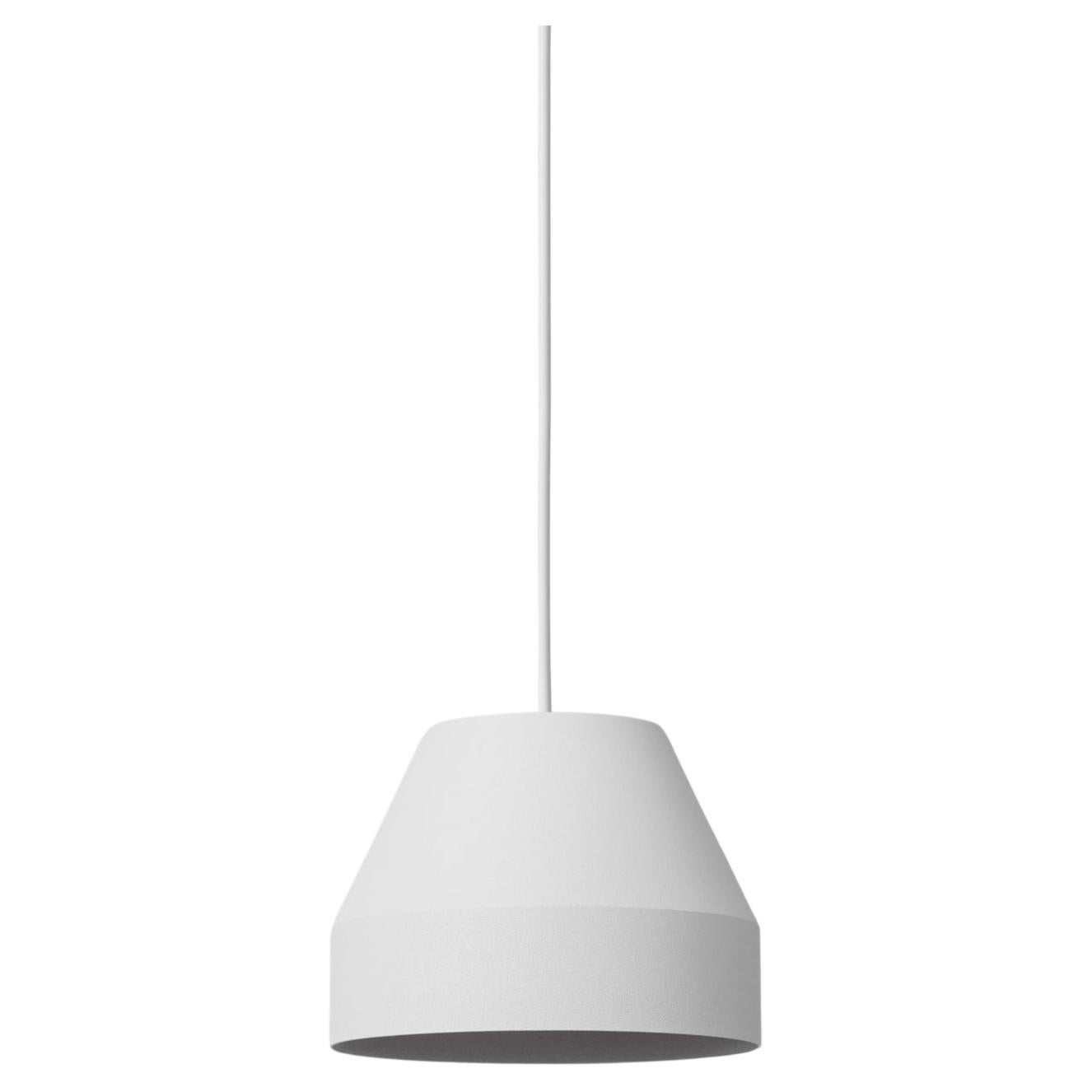 Small White Cap Pendant Lamp by +kouple For Sale