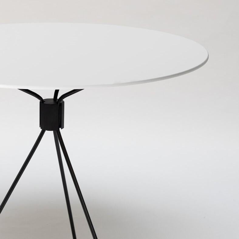 Post-Modern Small White Capri Bond Table by Cools Collection For Sale