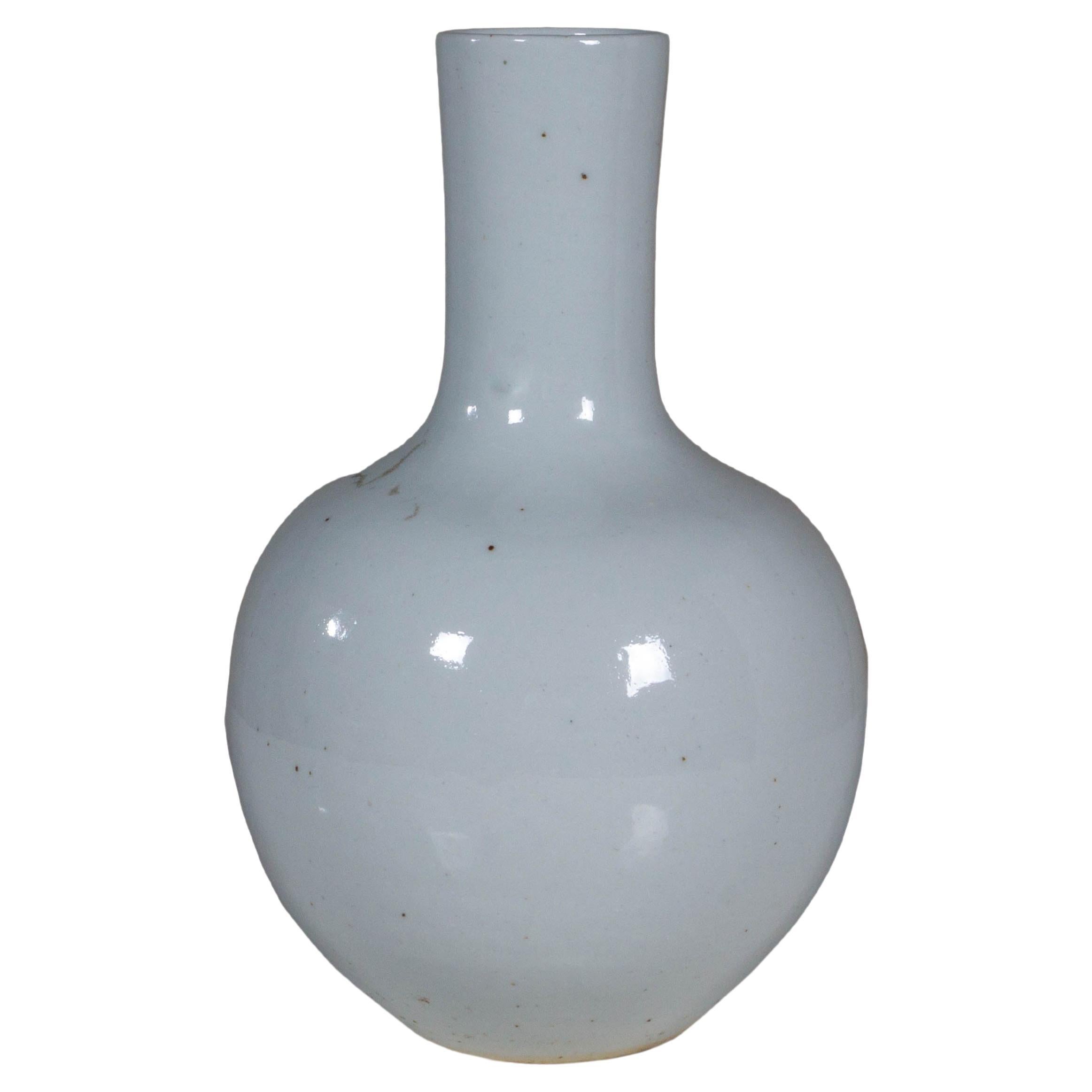 Small White Ceramic Vase  For Sale