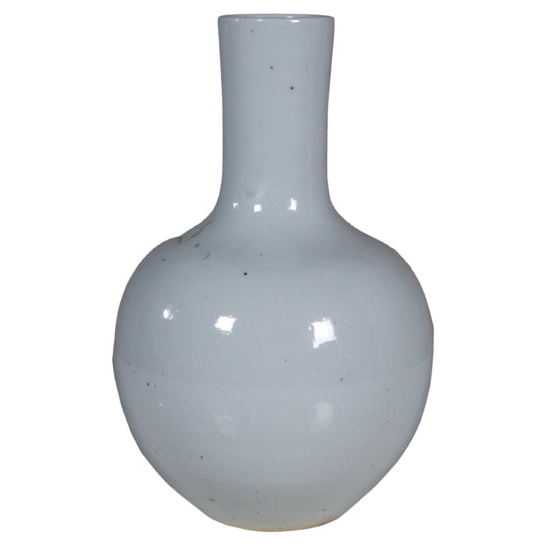 Small White Ceramic Vase For Sale at 1stDibs