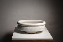 Small white glazed stoneware cup by Clémentine Dupré, 2026.