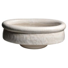 Small white glazed stoneware cup by Clémentine Dupré, 2026.