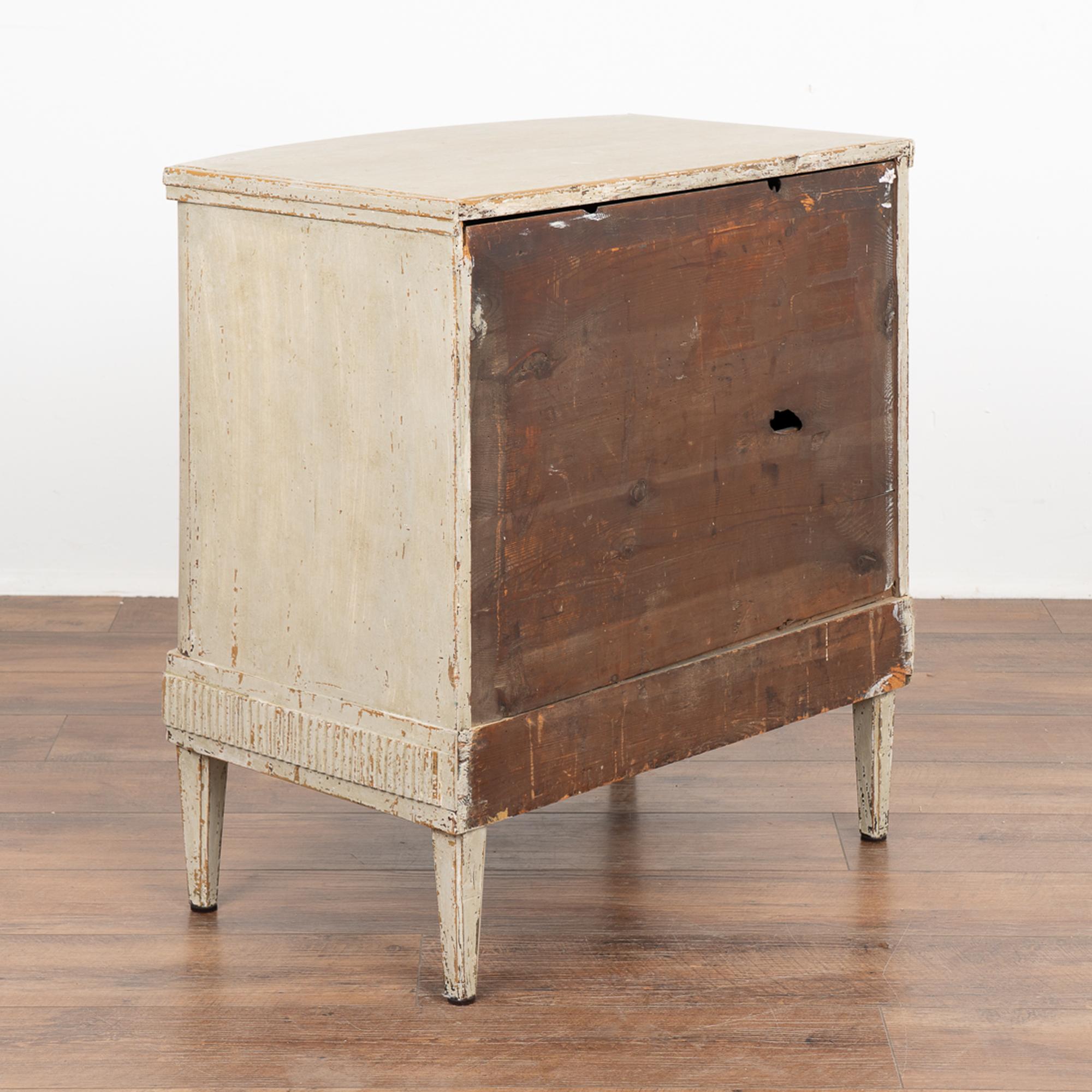 Small White Gustavian Chest of Two Drawers, Sweden circa 1820-40 For Sale 4