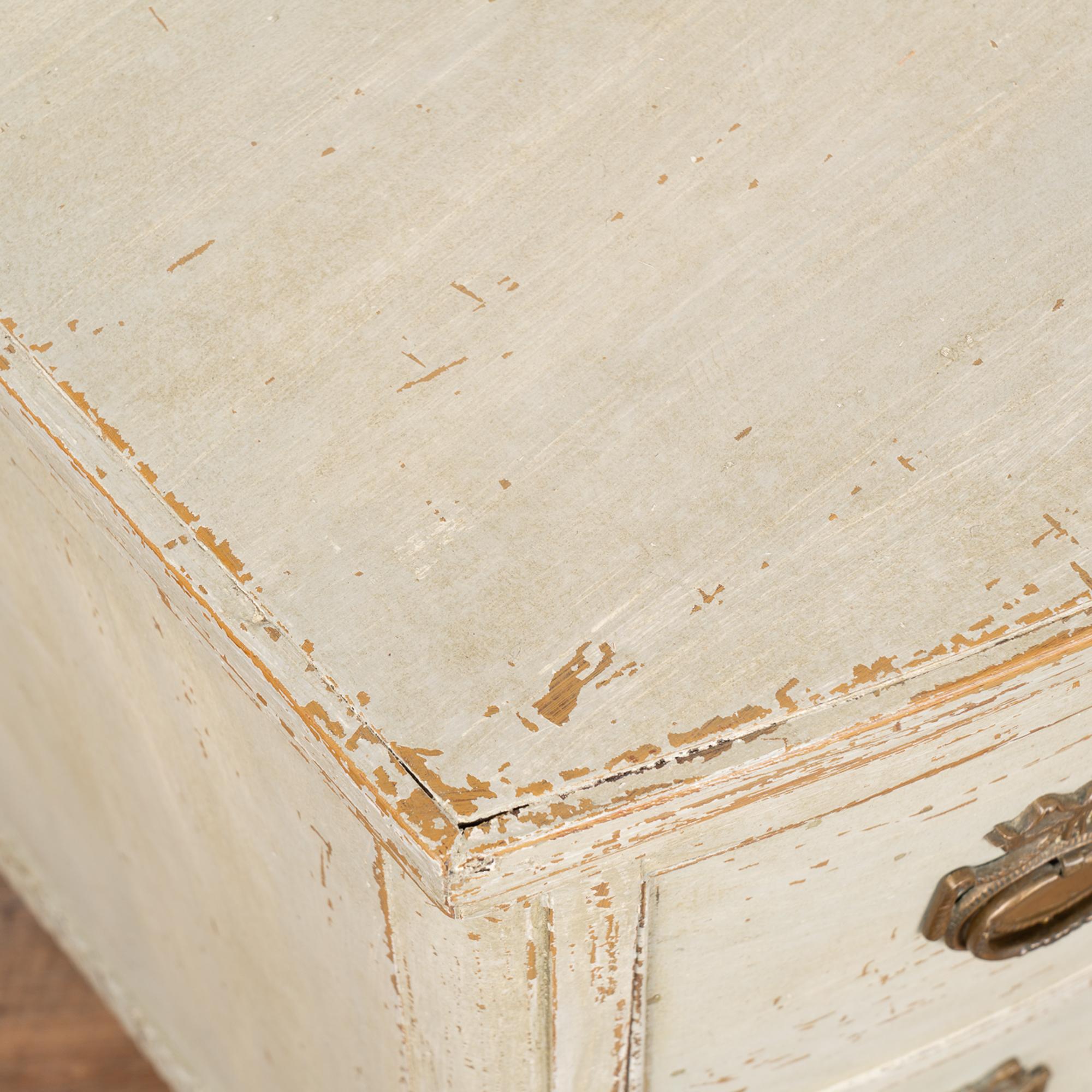 Small White Gustavian Chest of Two Drawers, Sweden circa 1820-40 For Sale 3