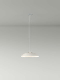 Small White HeadHat Plate Pendant Lamp by Santa & Cole