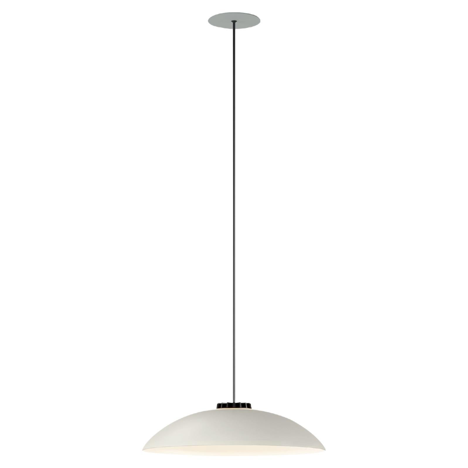 Petite lampe suspendue blanche à plaque en forme de tête de mort par Santa & Cole en vente